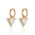 Brinco Argola Lina com Zircônias Gold 18K