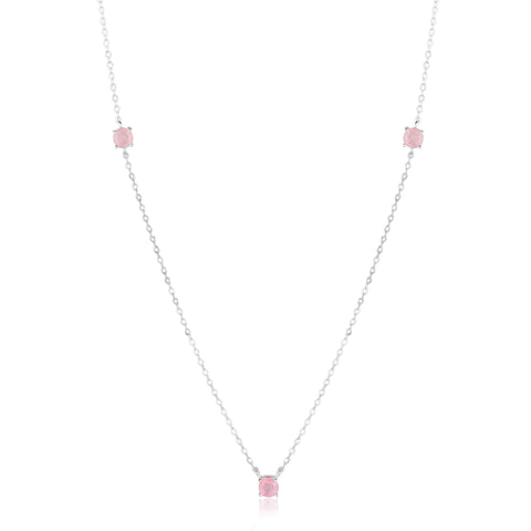 Colar em Prata Lola 3 Zircônias Fusion